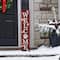Glitzhome® 42" Plaid Pet "WELCOME" Wooden Porch Sign